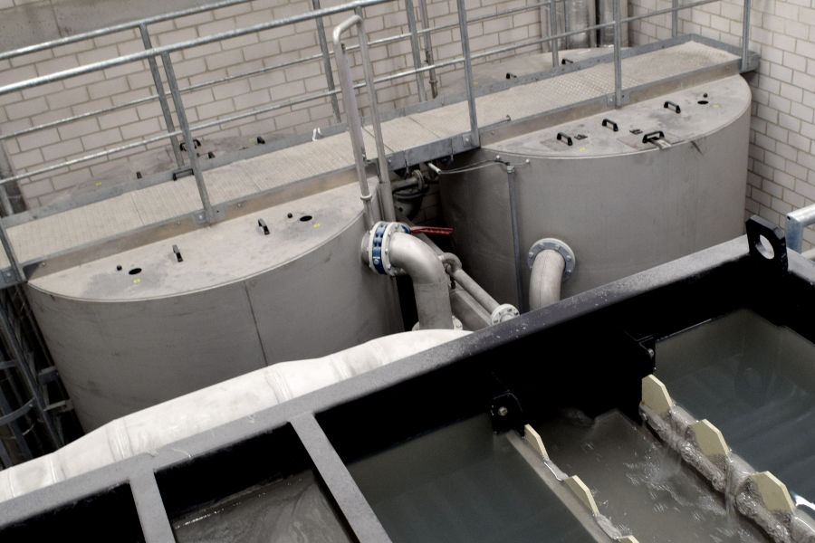 FlowSand-Filter – continuous sand filter for process water treatment in the stone processing